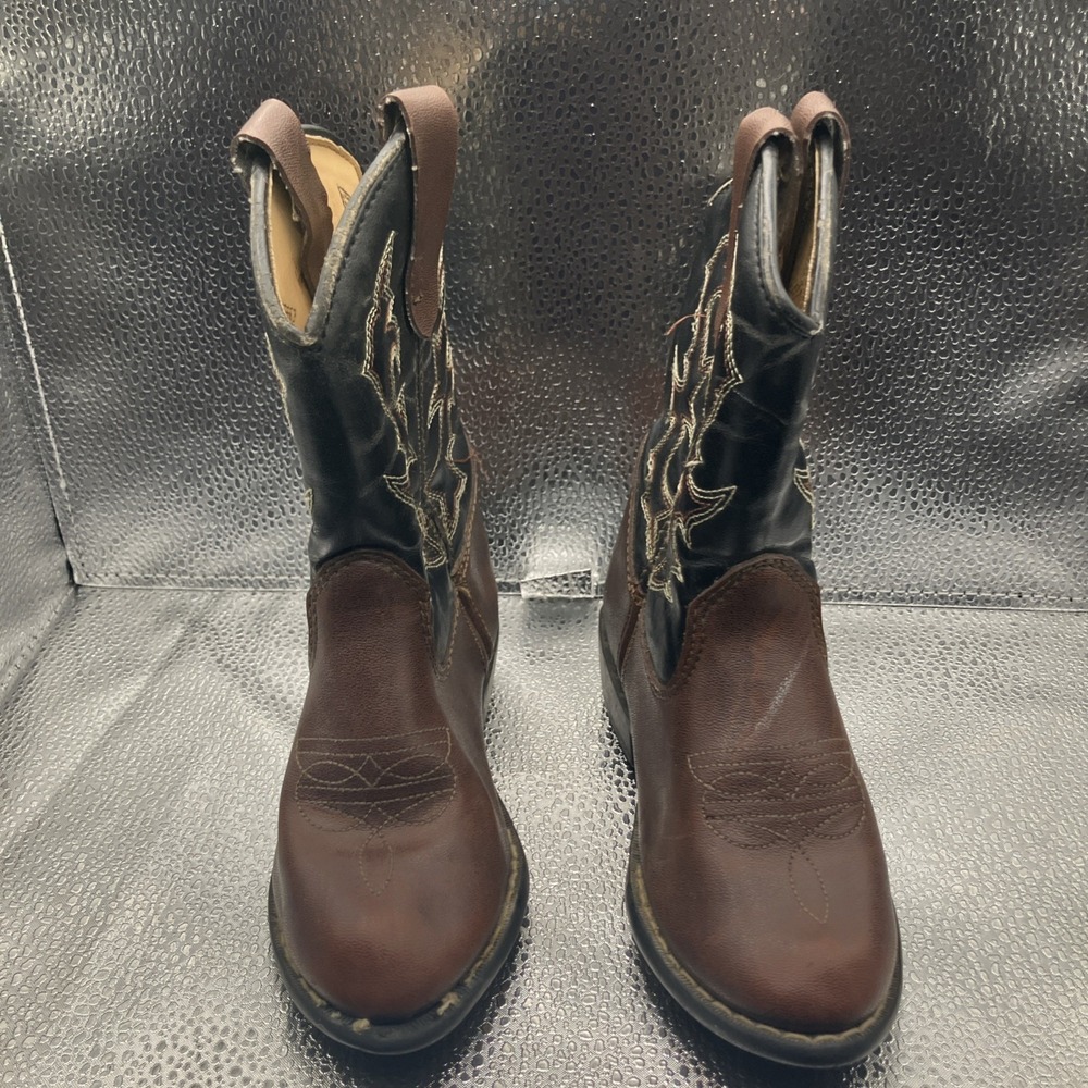 Youth Western/Cowboy Boots (Brown/Black) - Size 9.5